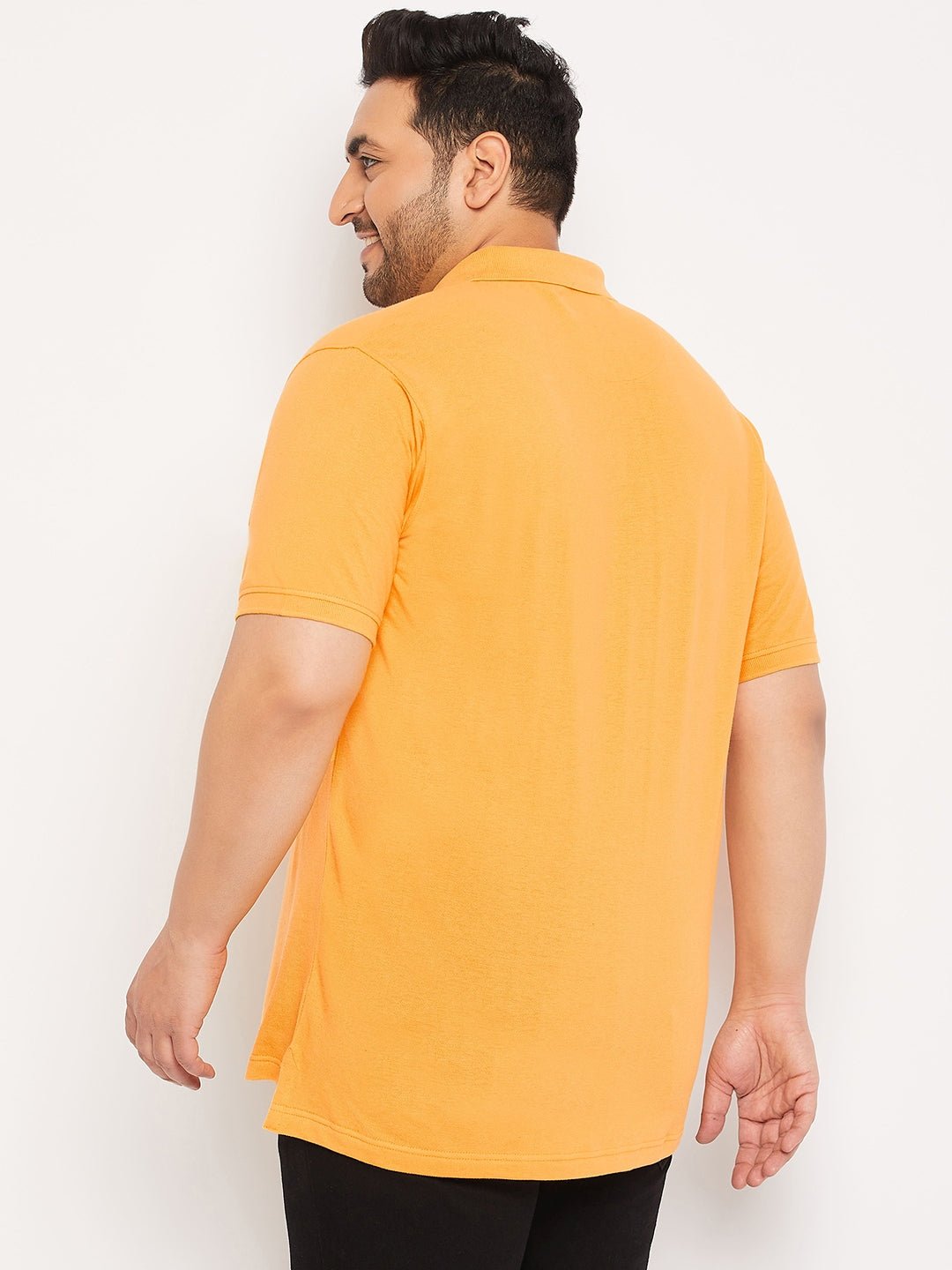 Plus Size Yellow Polo T-Shirt - clubyork