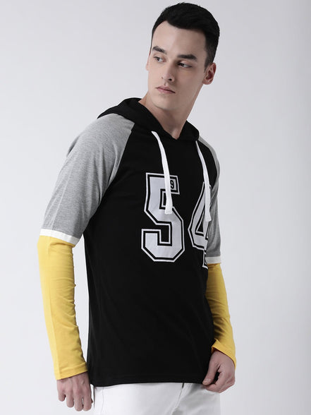 Printed Hoodie T-Shirt - clubyork