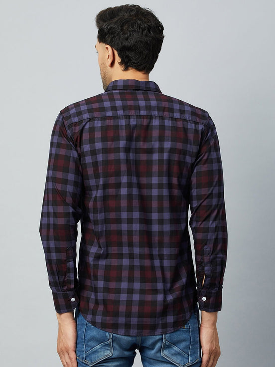 Purple Full Sleeve Casual Shirt - clubyork