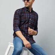 Purple Full Sleeve Casual Shirt - clubyork