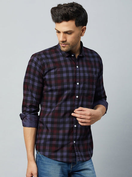 Purple Full Sleeve Casual Shirt - clubyork