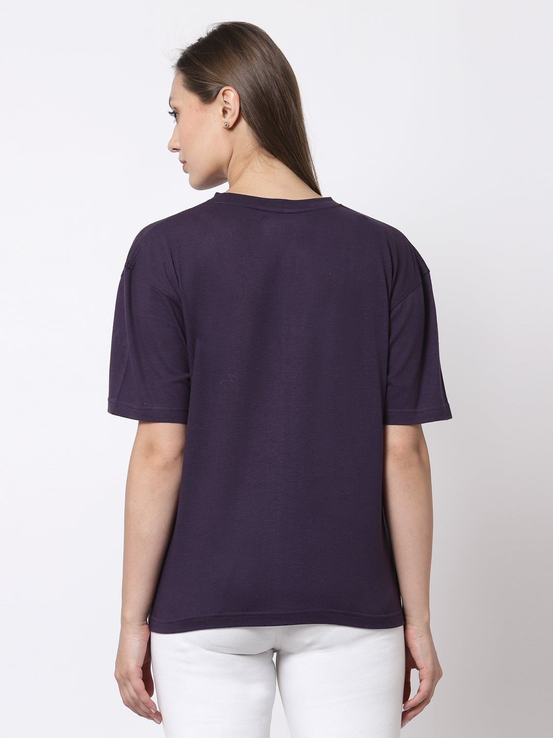 Purple Round Neck T-Shirt - clubyork