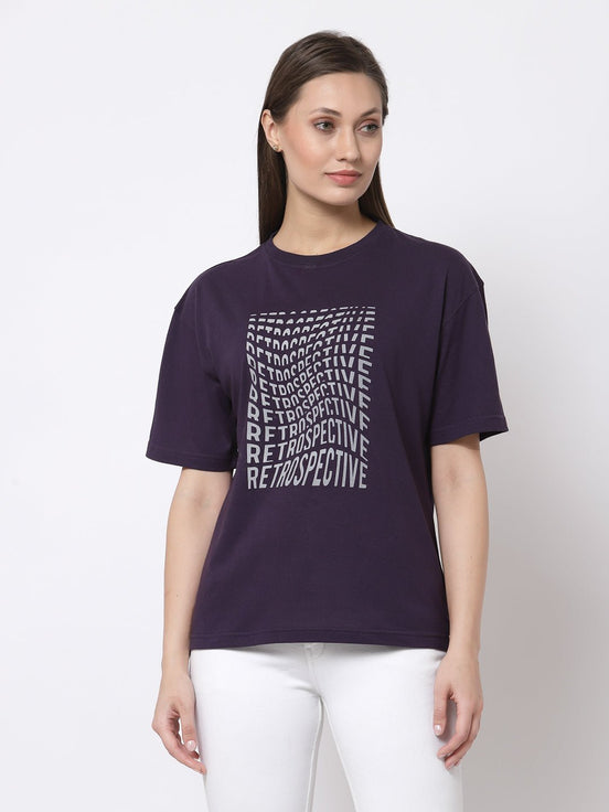 Purple Round Neck T-Shirt - clubyork