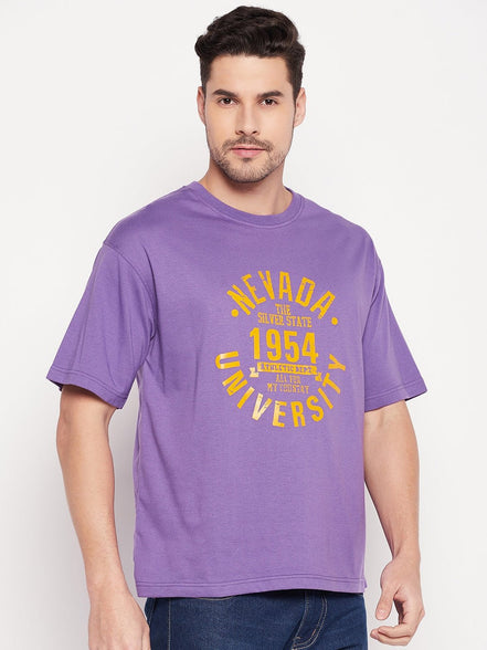 Purple Round Neck T-shirt - clubyork