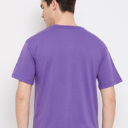 Purple Round Neck T-Shirt - clubyork