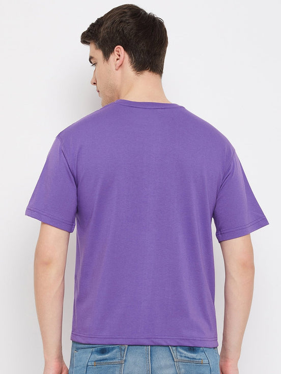 Purple Round Neck T-Shirt - clubyork