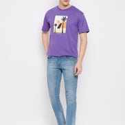 Purple Round Neck T-Shirt - clubyork