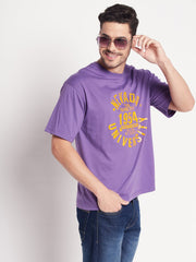 Purple Round Neck T-shirt