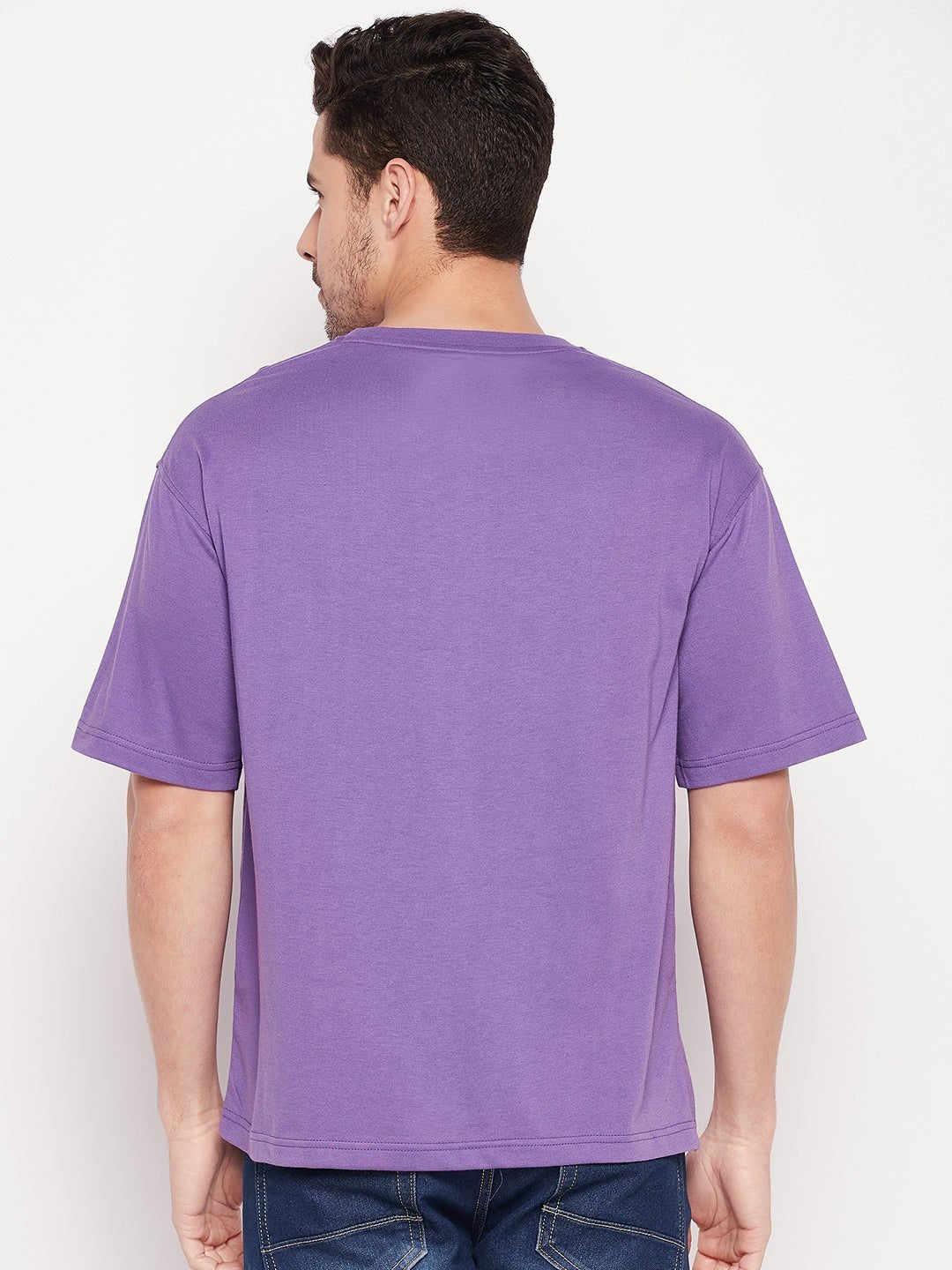 Purple Round Neck T-shirt - clubyork