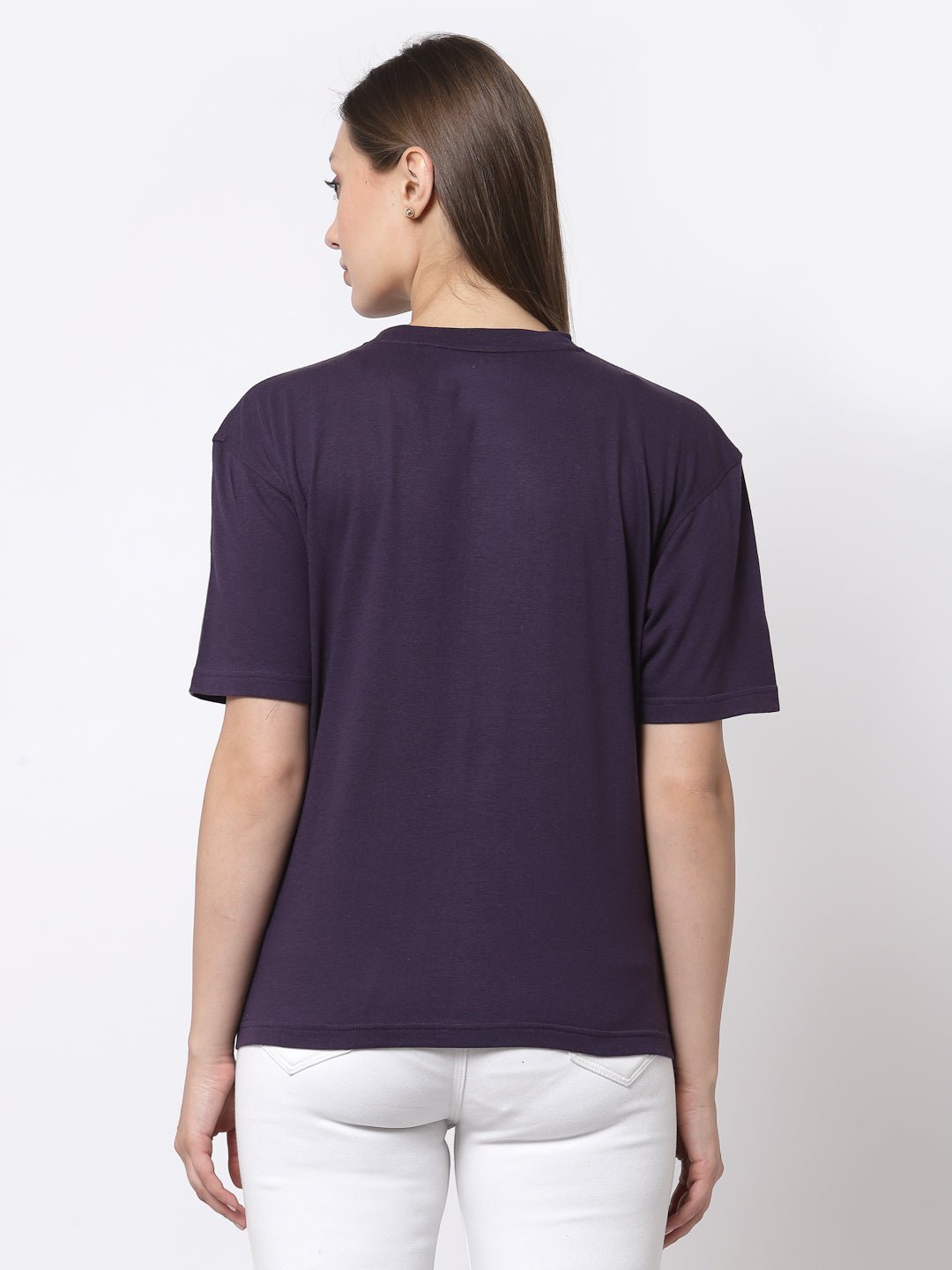 Purple Round Neck T-Shirt - clubyork
