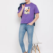 Purple Round Neck T-Shirt - clubyork