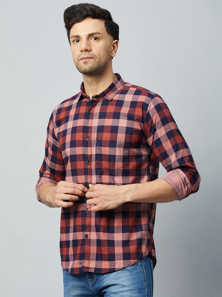 Red Full Sleeve Casual Shirt - clubyork