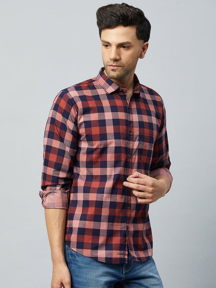 Red Full Sleeve Casual Shirt - clubyork