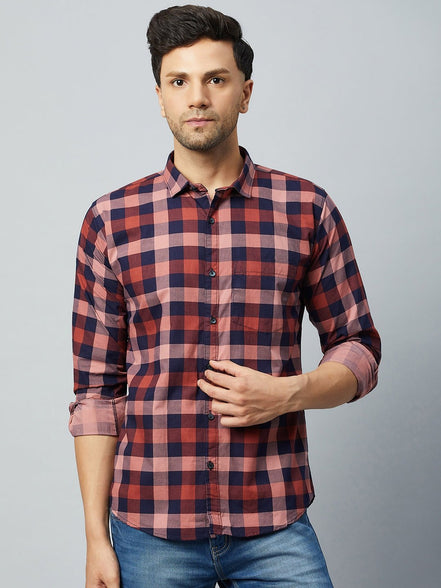 Red Full Sleeve Casual Shirt - clubyork