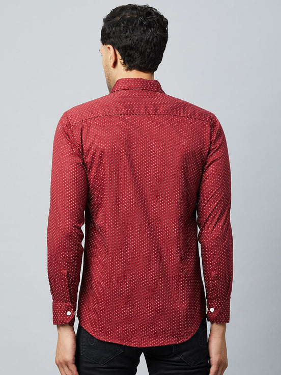 Red Full Sleeve Casual Shirt - clubyork