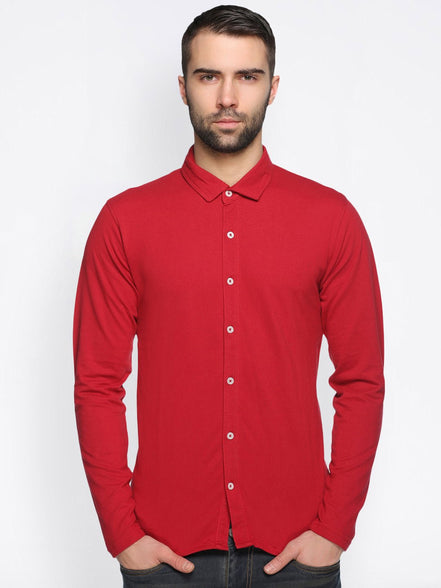 Red Knitted Shirt - clubyork