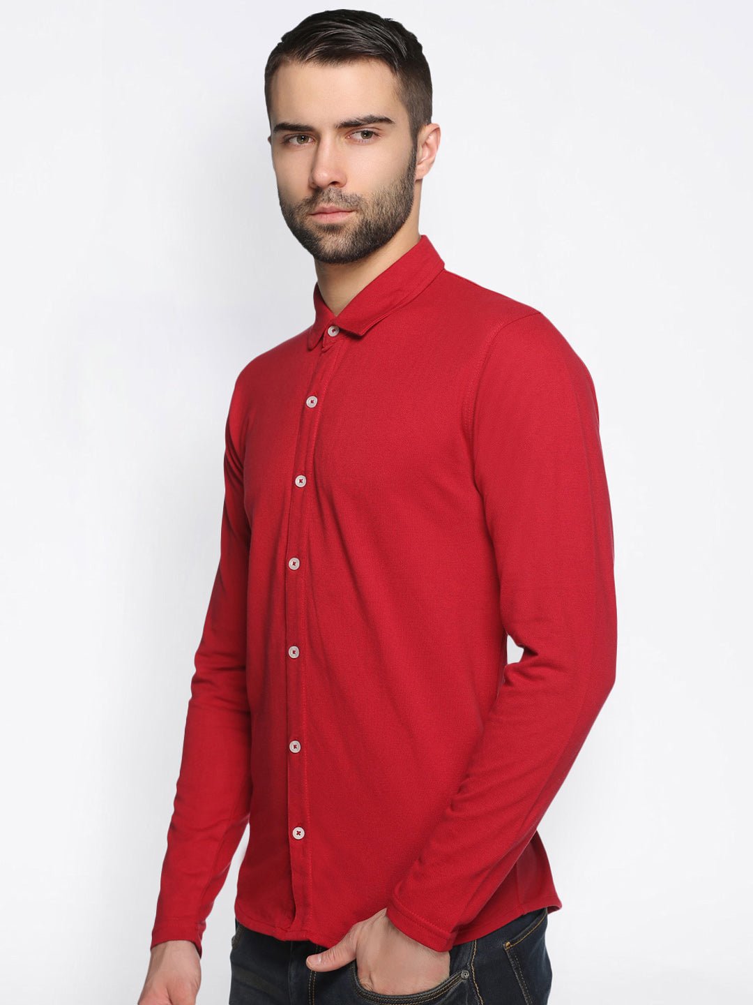 Red Knitted Shirt - clubyork