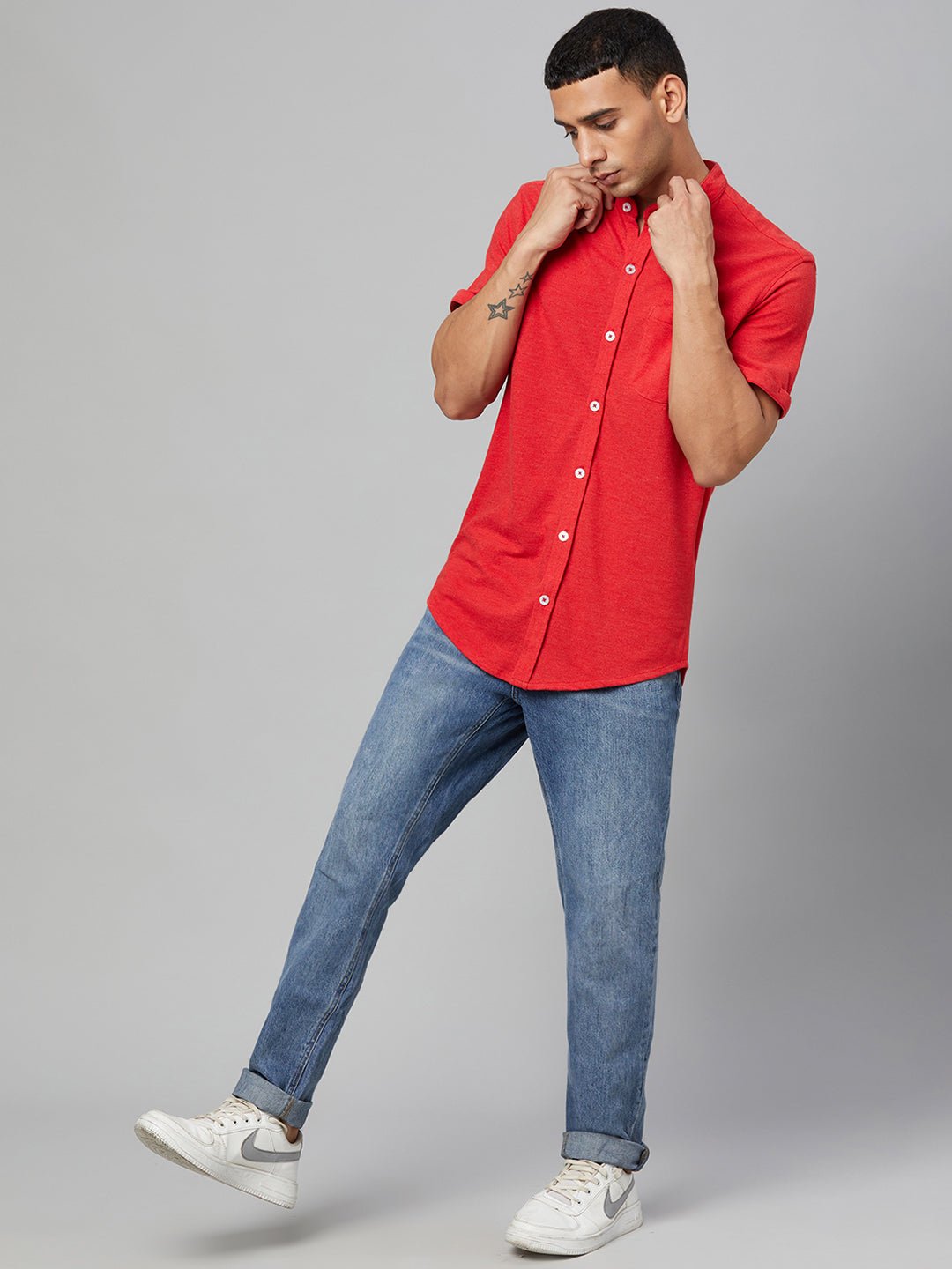 Red Knitted Shirt - clubyork