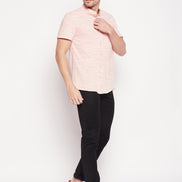 Red Menlange knitted Shirt - clubyork