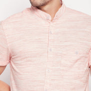 Red Menlange knitted Shirt - clubyork
