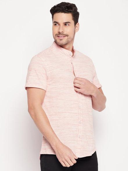 Red Menlange knitted Shirt - clubyork