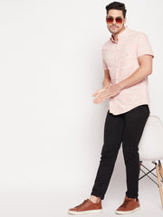 Red Menlange knitted Shirt