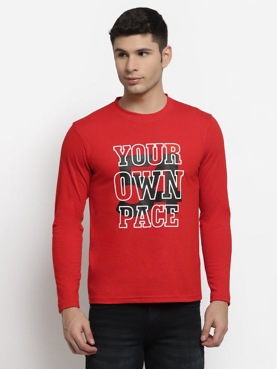 Red Round Neck T-Shirt - clubyork
