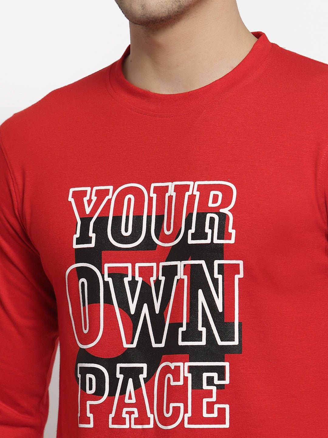 Red Round Neck T-Shirt - clubyork