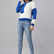 Royal Blue Colorblocked Sweatshirt - clubyork
