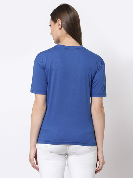 Royal Blue Round Neck T-Shirt - clubyork