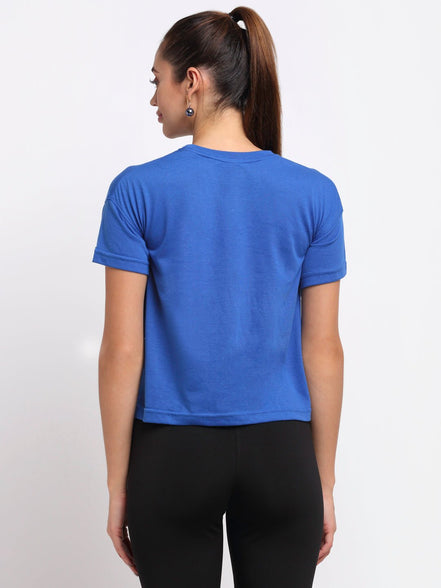 Royal Blue Round Neck T-Shirt - clubyork