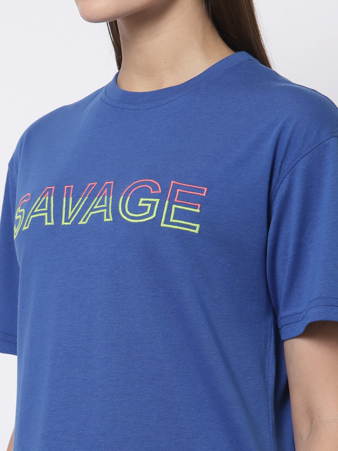 Royal Blue Round Neck T-Shirt - clubyork