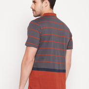 Rust Henley T-shirt - clubyork