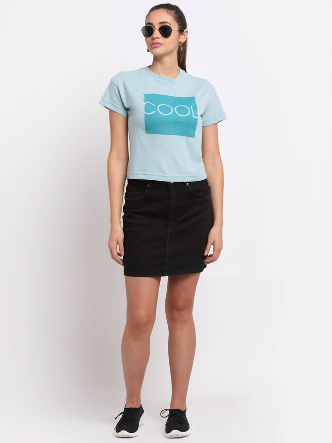Sky Round Neck T-Shirt - clubyork