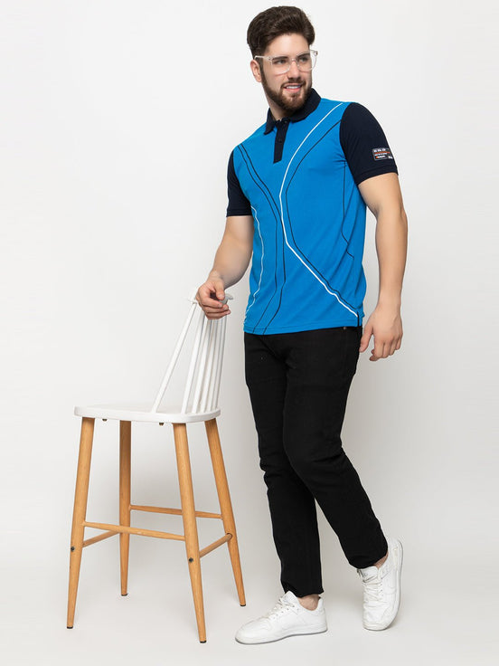 Teal Blue Polo T-Shirt - clubyork