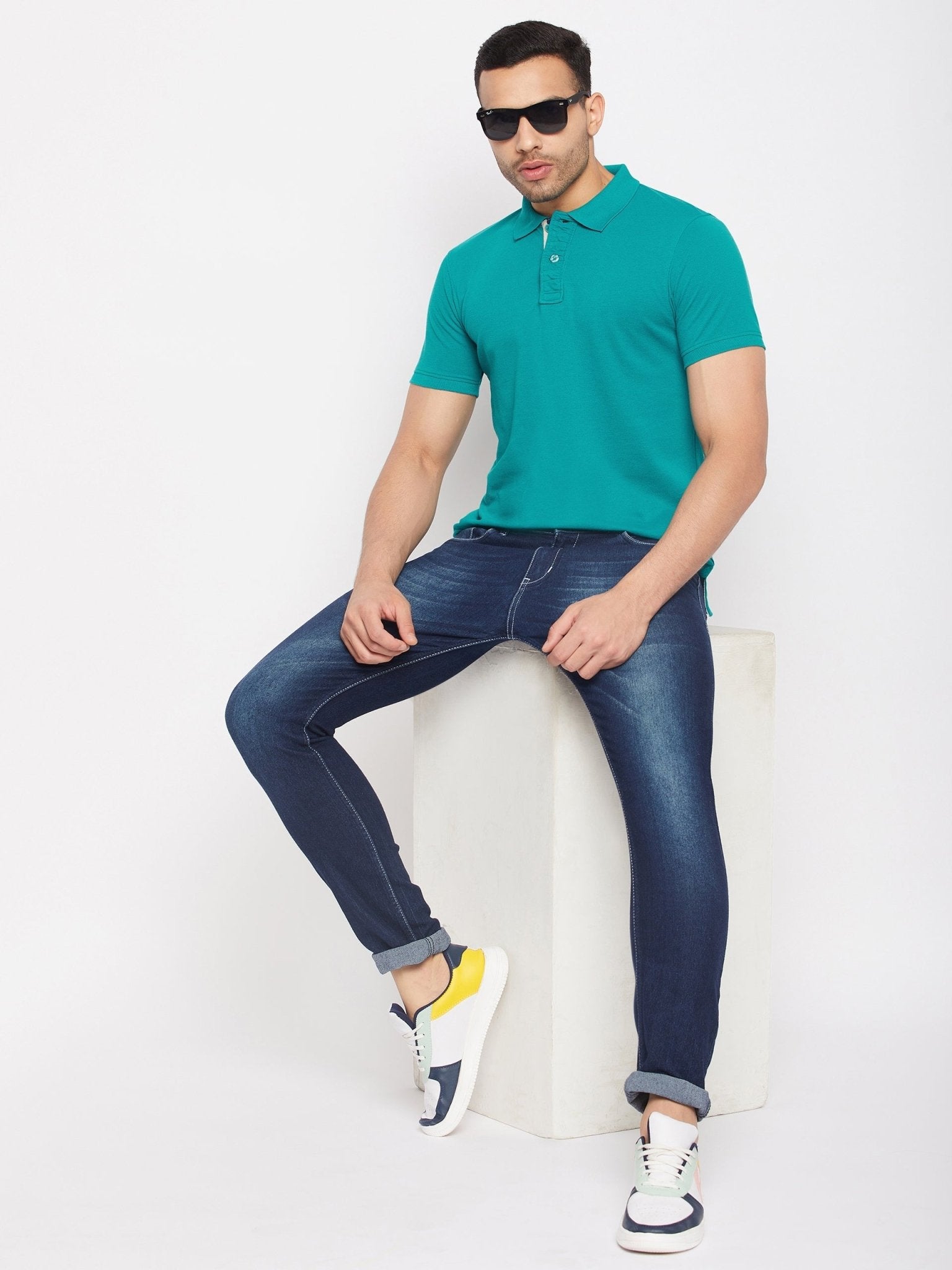 Teal Polo T-Shirt - clubyork