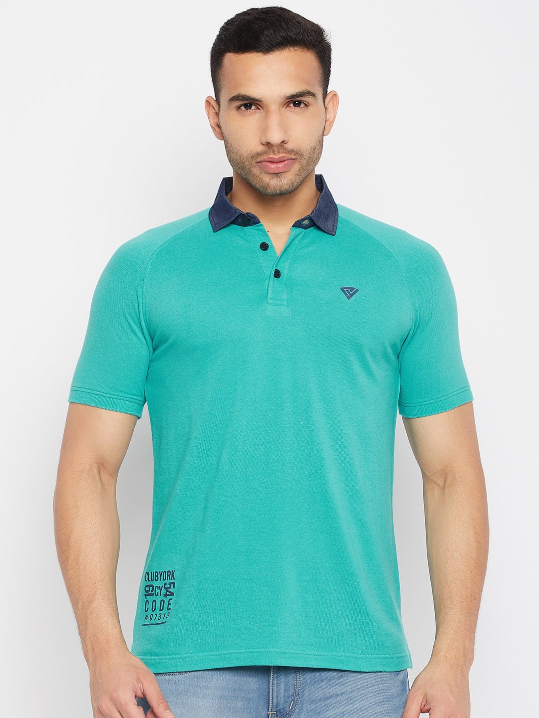 Turquoise Blue Polo T-Shirt - clubyork