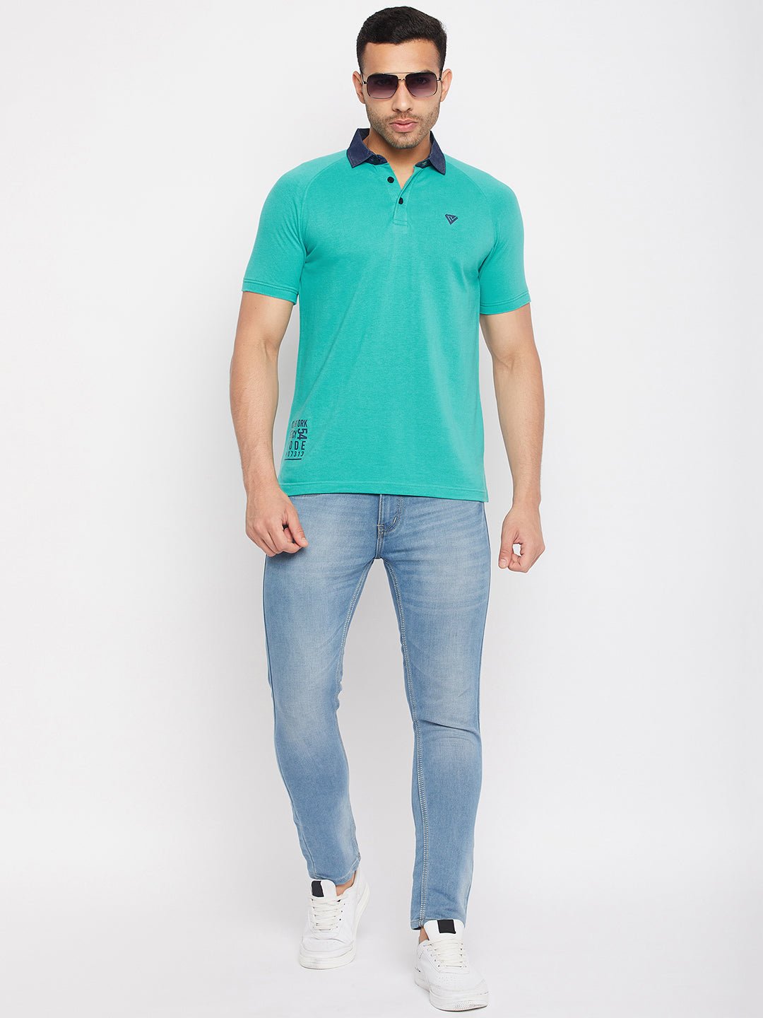 Turquoise Blue Polo T-Shirt - clubyork