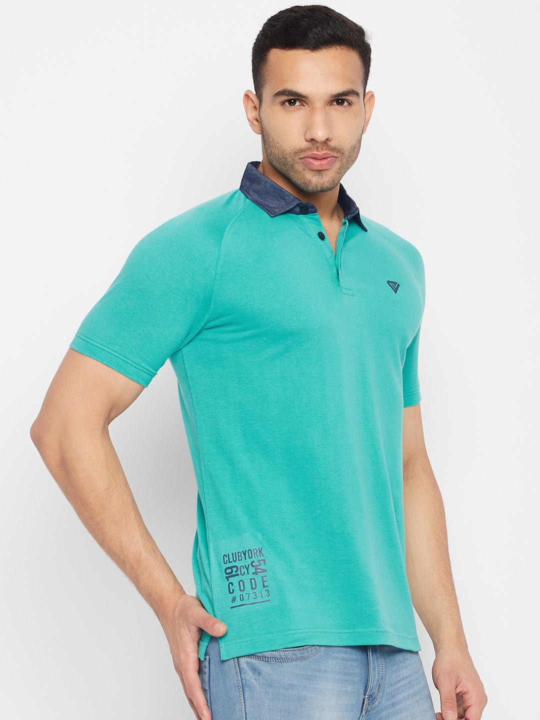 Turquoise Blue Polo T-Shirt - clubyork