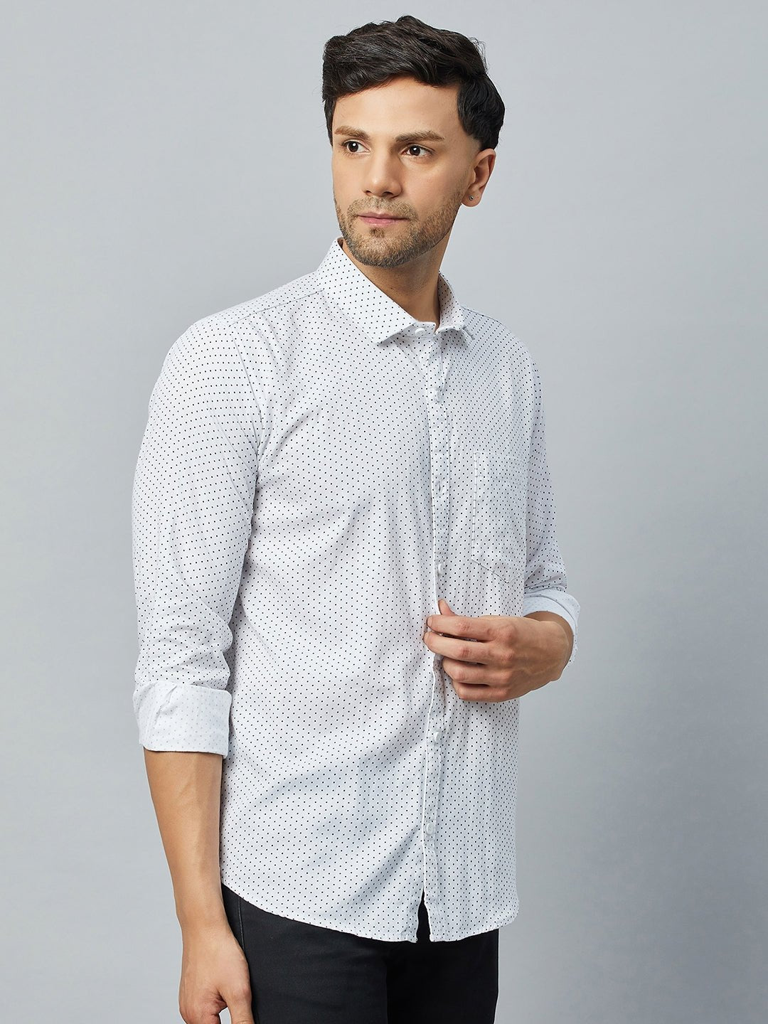 White Full Sleeve Casual Shirt - clubyork