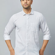 White Full Sleeve Casual Shirt - clubyork