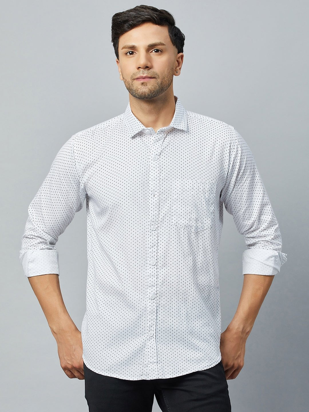 White Full Sleeve Casual Shirt - clubyork