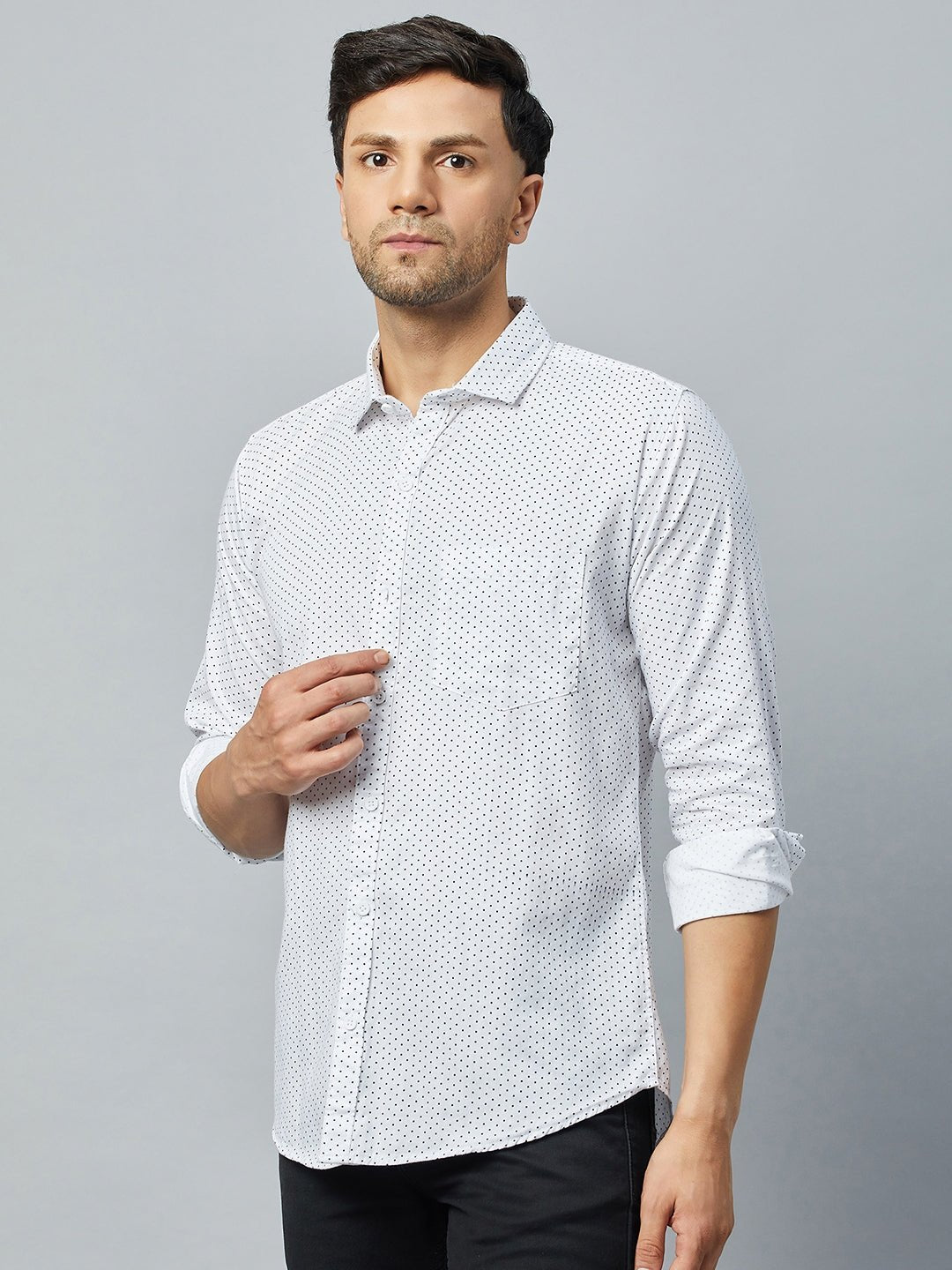 White Full Sleeve Casual Shirt - clubyork