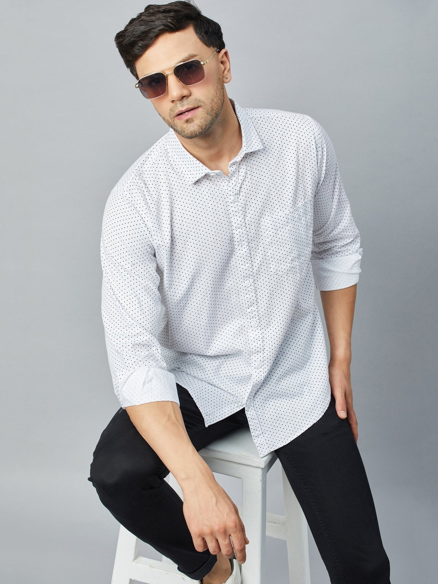 White Full Sleeve Casual Shirt - clubyork