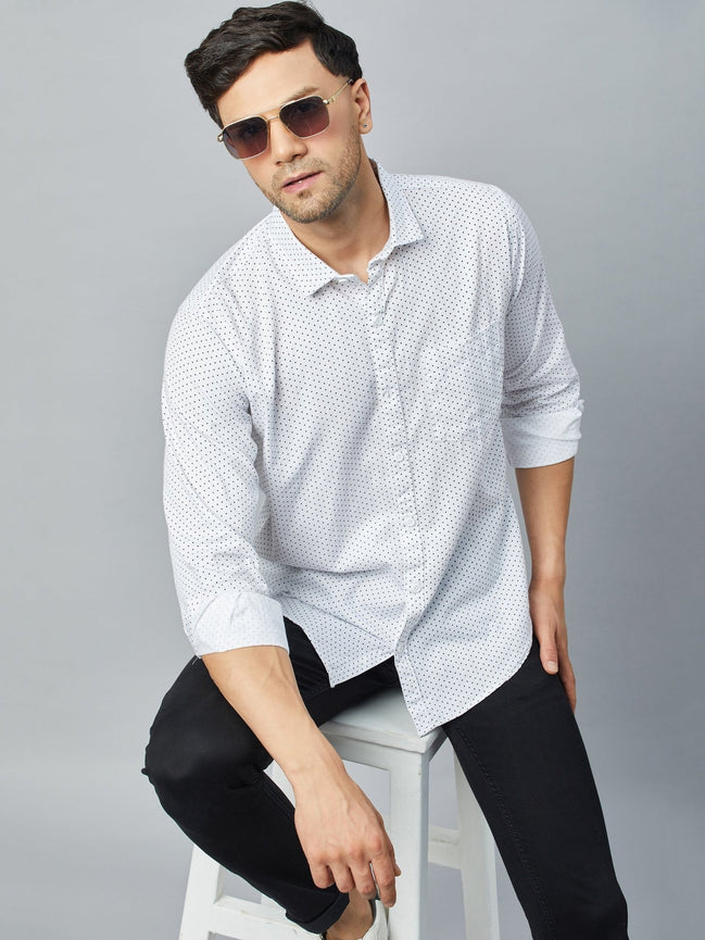 White Full Sleeve Casual Shirt - clubyork