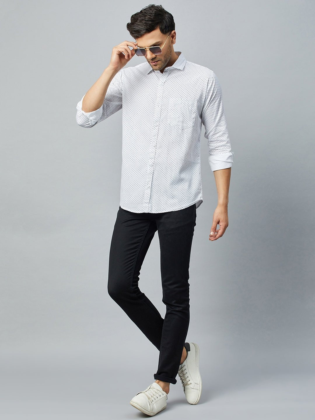 White Full Sleeve Casual Shirt - clubyork