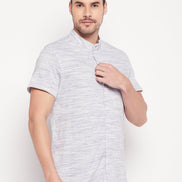 White Henley Neck Shirt - clubyork
