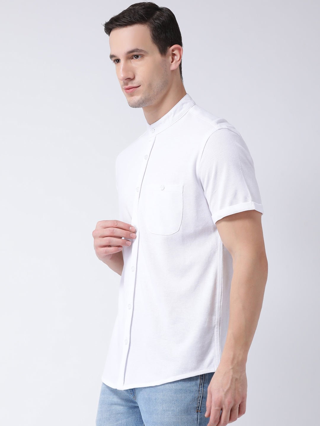 White Knitted Shirt - clubyork
