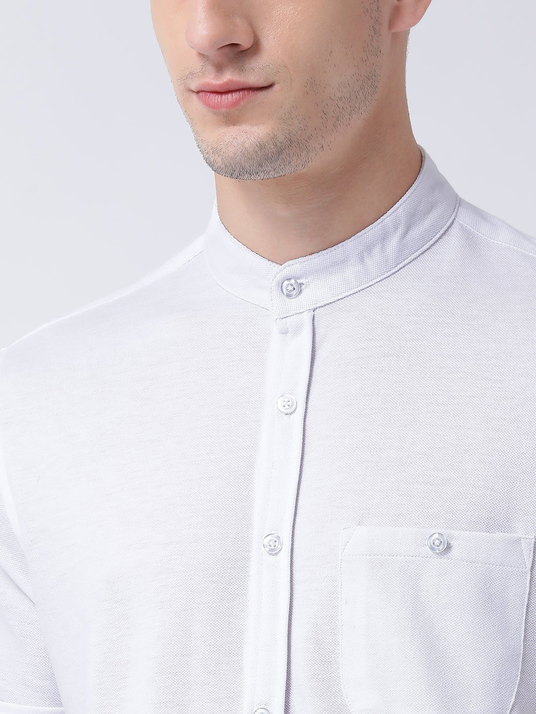 White Knitted Shirt - clubyork