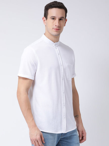 White Knitted Shirt - clubyork